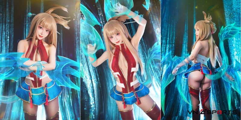 Body cực căng khi cosplay Aoi 