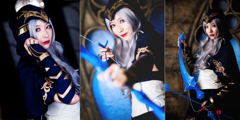 Cosplay nữ hoàng băng giá Ashe liên minh