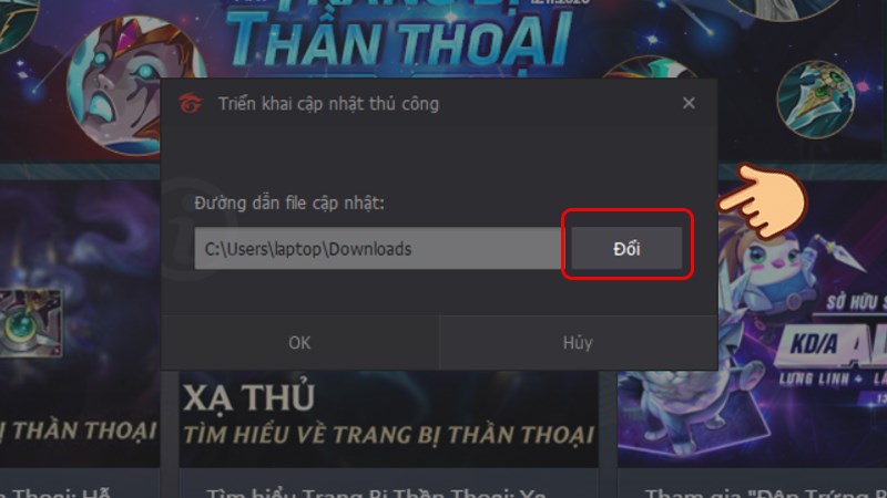 Đổi đuôi tập tin để tiến hành cài đặt