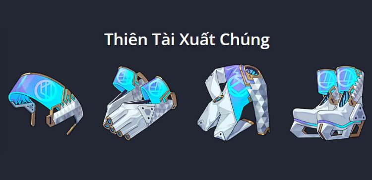 Bộ 4 món Di Vật Thiên Tài Xuất Chúng