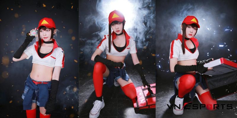 C9 Sneaky pizza Sivir cosplay từ nữ coser xinh đẹp