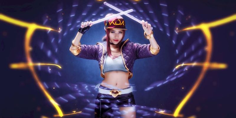 cosplay Akali tay trống cừ khôi