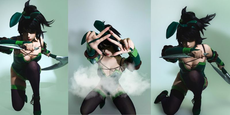 Cosplay Akali thỏ ngọc tâm hồn tràn viền