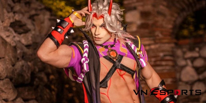 Cosplay Arataki Itto trong game Genshin Impact (6)