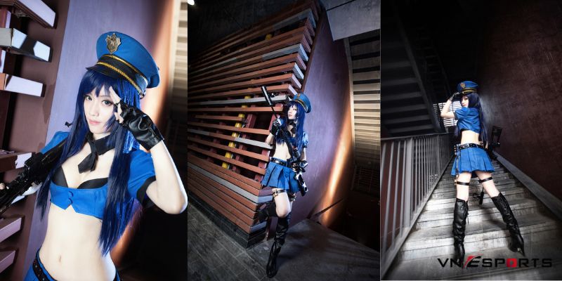 Nữ sĩ quan Caitlyn được cosplay siêu ngầu