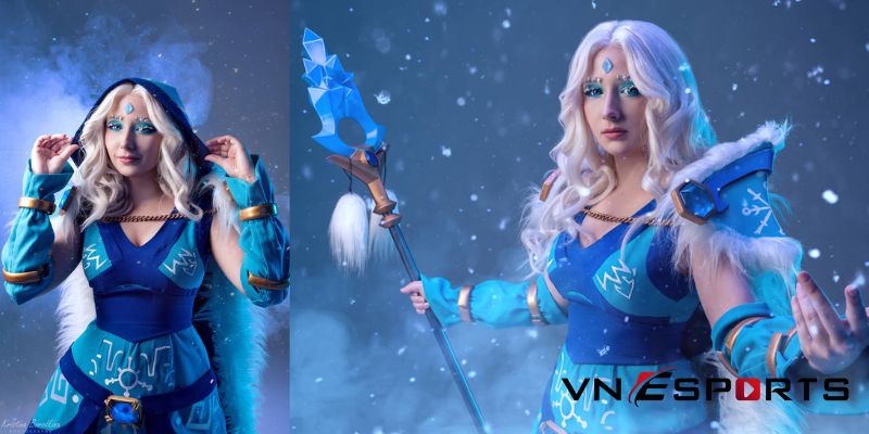 cosplay Crystal Maiden phong cách nữ hoàng băng giá (3)