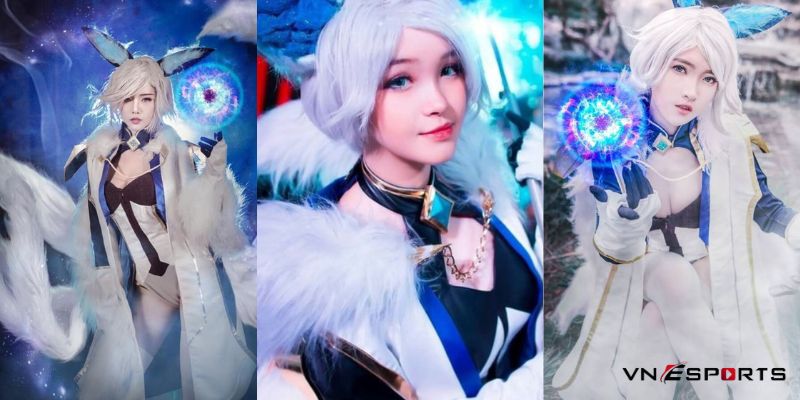 Cosplay liên quân cửu vĩ yêu hồ xinh đẹp