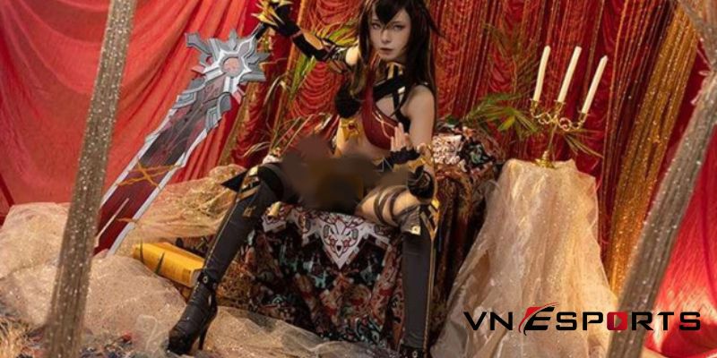 Dehya cosplay Genshin Impact cô nàng sư tử (1)