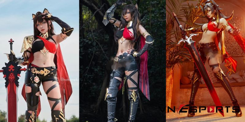 Dehya cosplay Genshin Impact cô nàng sư tử (5)