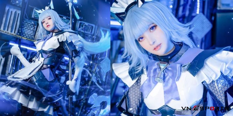 Mèo công nghệ Điêu Thuyền cosplay liên quân