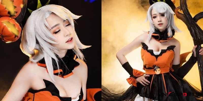 Cosplay Điêu Thuyền phù thủy bí ngô