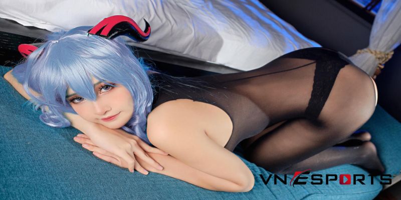 ganyu cosplay siêu nóng nóng bỏng (3)