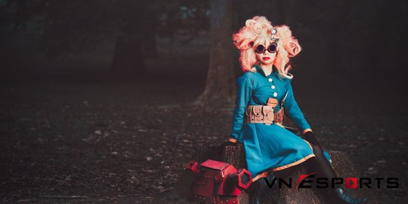 cosplay heimerdinger với phong thái ngưỡi mẫu ảnh