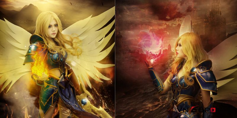 cosplay kayle chiến thần phiên bản nữ