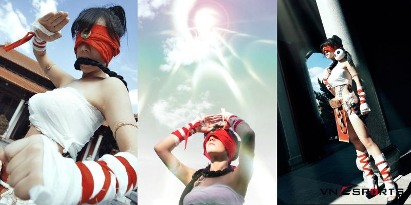 cosplay nữ thầy tu mù Lee Sin