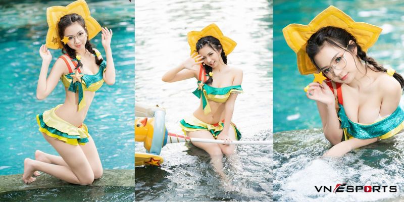 cosplay liên quân tiệc bãi biển annette