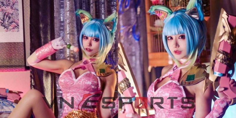 Cosplay pháo hoa Neon nữ tướng Violet