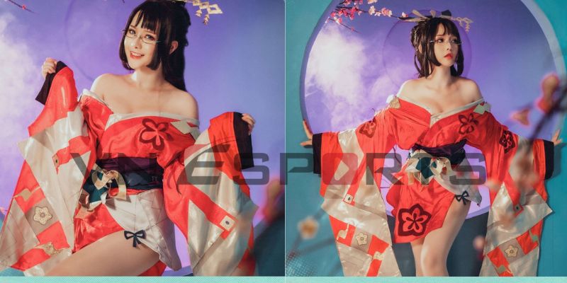 nóng bỏng với cosplay liên quân Veres kimono