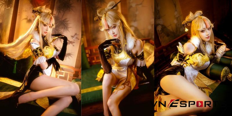 cosplay Ningguang bởi nữ coser người Trung (7)