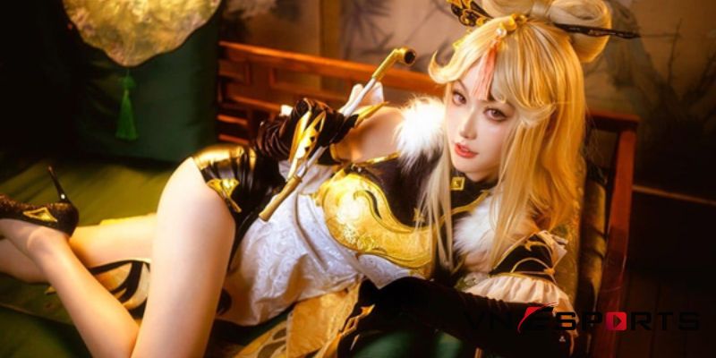 cosplay Ningguang bởi nữ coser người Trung (1)