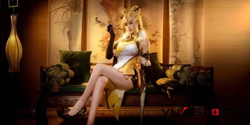 cosplay Ningguang bởi nữ coser người Trung (4)