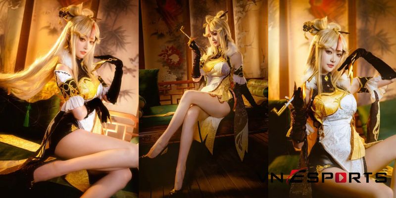 cosplay Ningguang bởi nữ coser người Trung (6)