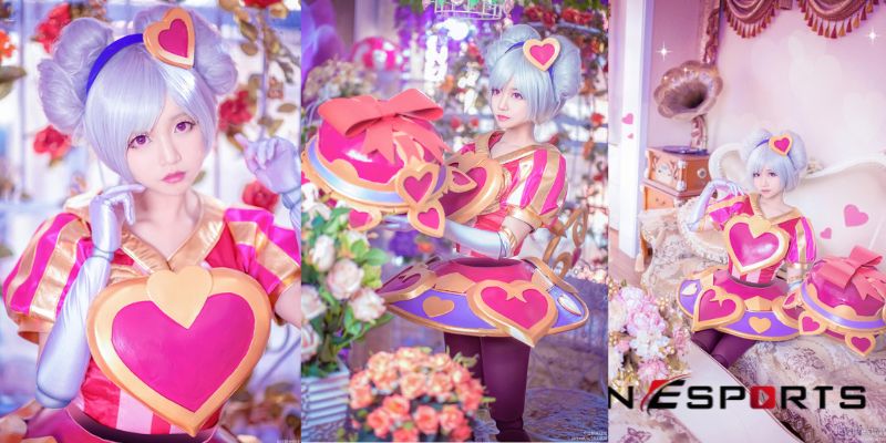 cosplay Orianna quả cầu tình ái ngập sắc hồng