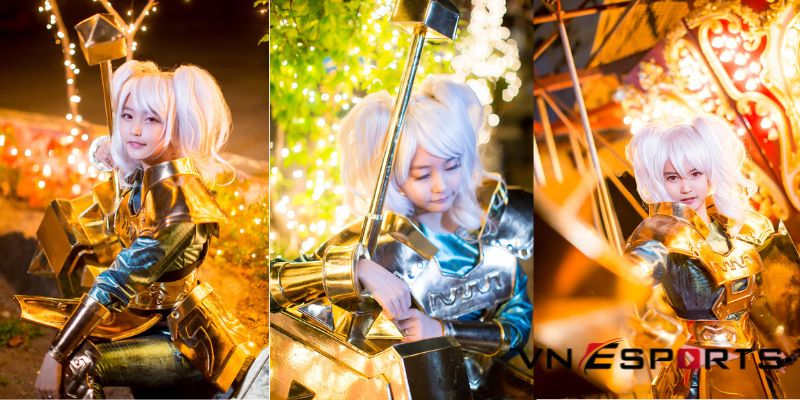 Cosplay Poppy chiến thần LMHT (3)