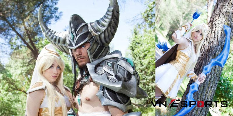 cosplat Tryndamere bên người vợ Ashe (2)