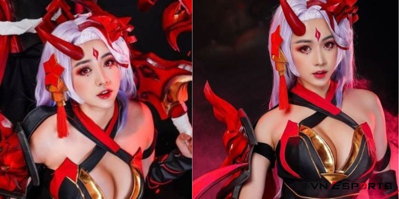 Yena huyết nguyệt liên quân cosplay game