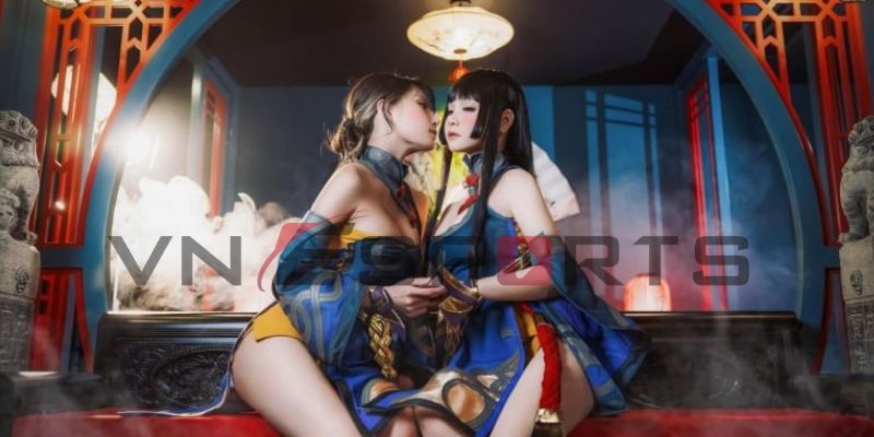 Mỹ mãn với 2 nữ coser cosplay Yue liên quân