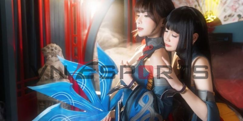 màn cosplay liên quân Yue 2 nữ coser vô cùng tình tứ