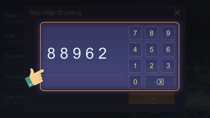 Hướng dẫn cách nhập ID phòng Liên Quân