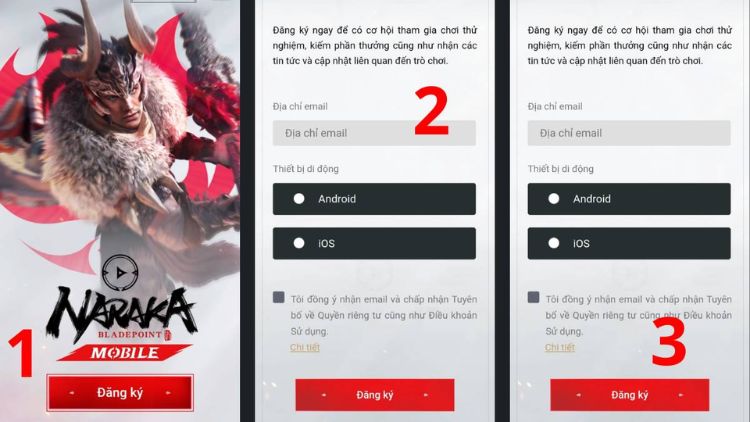 Hướng dẫn đăng ký trước bản Naraka IOS và Android 