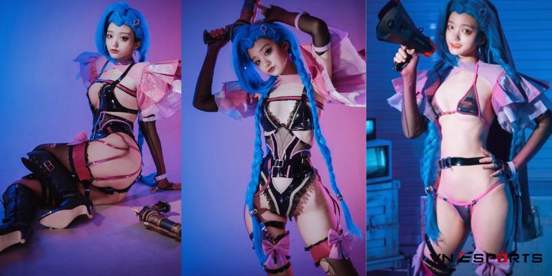 Nữ coser Jeong Jenny xinh đẹp khi cosplay tướng Jinx