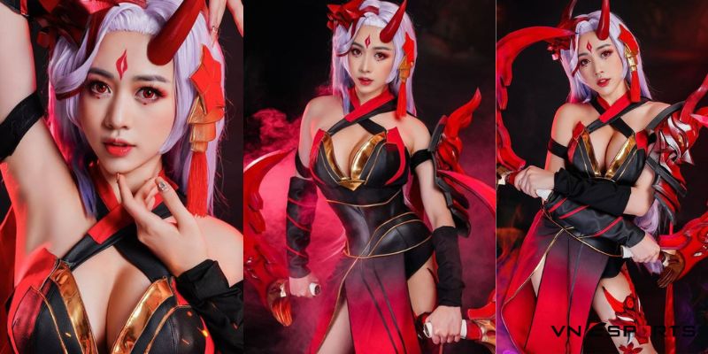 Hình tượng nữ tướng Yena nguyệt tộc cosplay liên quân