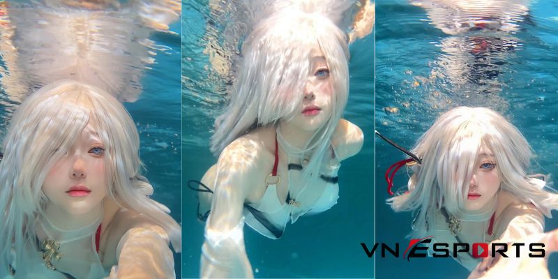 shenhe cosplay bởi nữ coser Youkukyu (2)