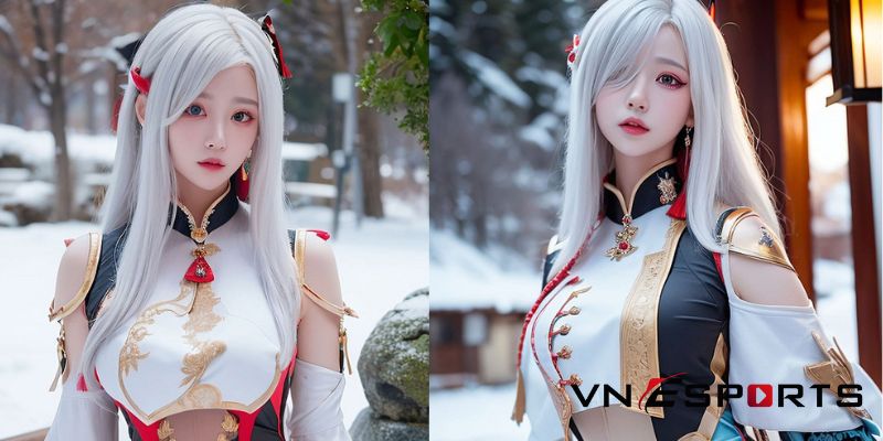 shenhe cosplay bởi nữ coser Youkukyu (4)