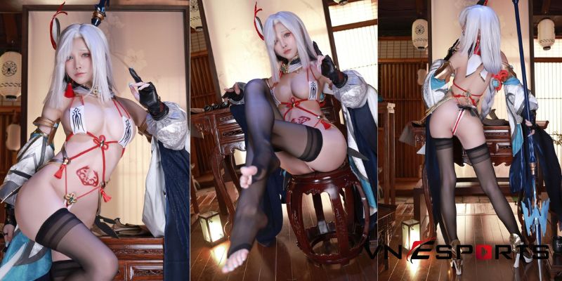 shenhe cosplay bởi nữ coser với thân hình gợi cảm (3)