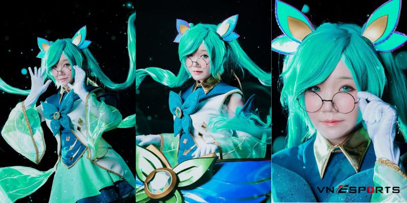 Cosplay vệ binh tinh tú Sona với đôi mắt kính tròn