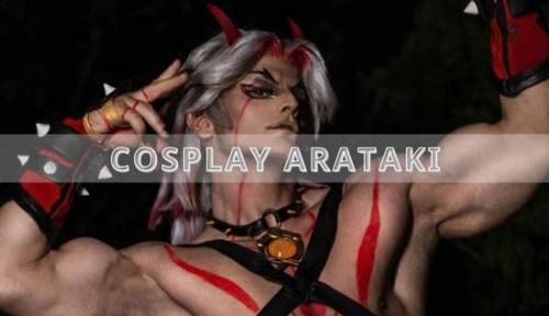 Cosplay Arataki Itto với thân hình cuồn cuộn cơ bắp nổi bật hơn bản gốc