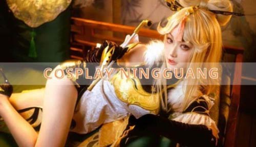 Bộ ảnh cosplay Ningguang mỹ miều của hai nữ coser xinh đẹp