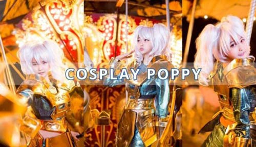 Cosplay Poppy LMHT chiến thần của nữ coser Hàn Quốc cực dễ thương