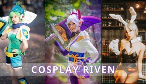 Cosplay Riven gợi cảm và nóng bỏng với làn da trắng không tì vết