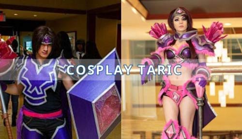 Cosplay Taric phiên bản mặc định tấm khiên Valoran & hồng ngọc cực mượt